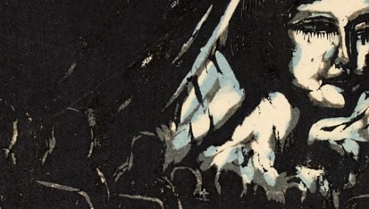 Movie Theater (#29), 12/1/1929, by Onchi Koshiro